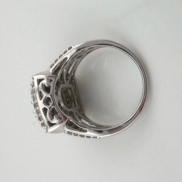 Beautiful 1.00 Carat Natural Cushion Cut Diamond Ring Size 7.25 - Picture 8 of 16